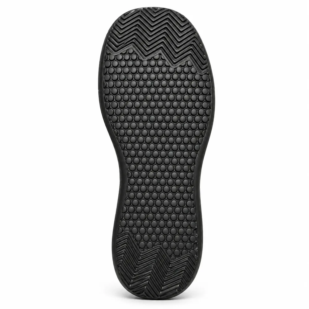 OrthoFit wide toe box sneaker in All Black, view 6